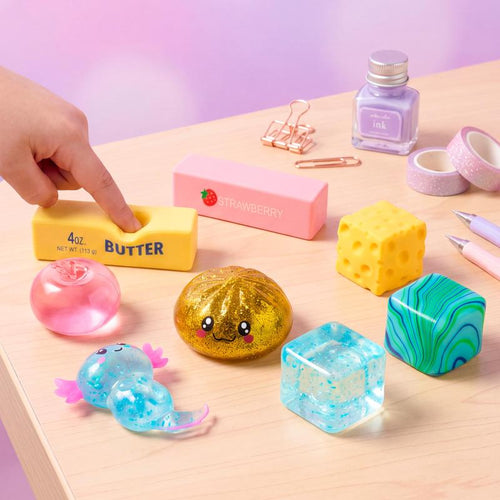 Squish Squad 8 Pack Sensory Squishy Set