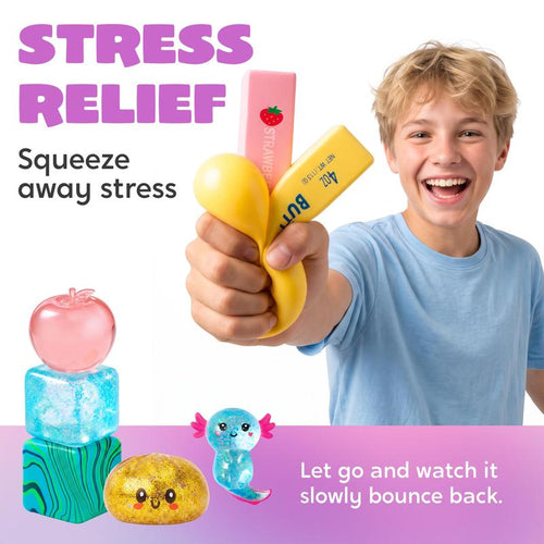 Squish Squad 8 Pack Sensory Squishy Set