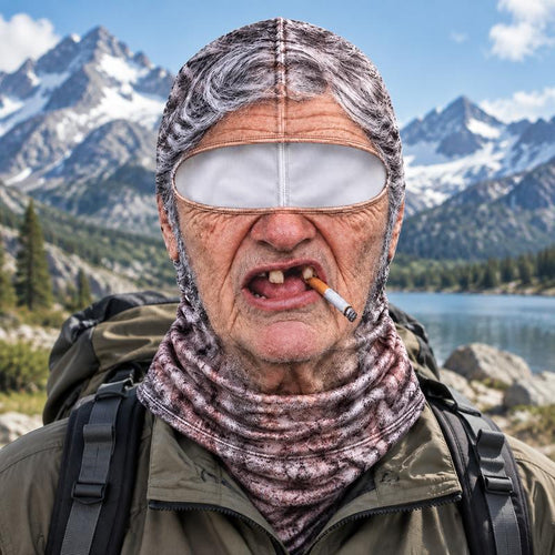 Grandpa Face Ski Mask